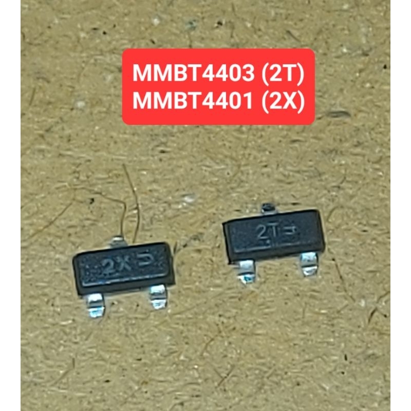 MMBT4401 N-CH (2X) / MMBT4403 P-CH (2T) Transistor 40V/0.6A(ห่อละ10ตัว ...