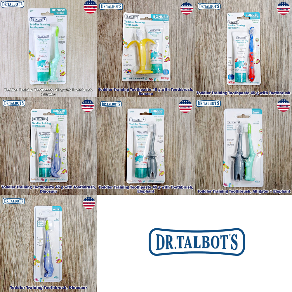 Dr. Talbot's® Toddler Training Toothpaste 45 g with Toothbrush ชุดเซตยา ...