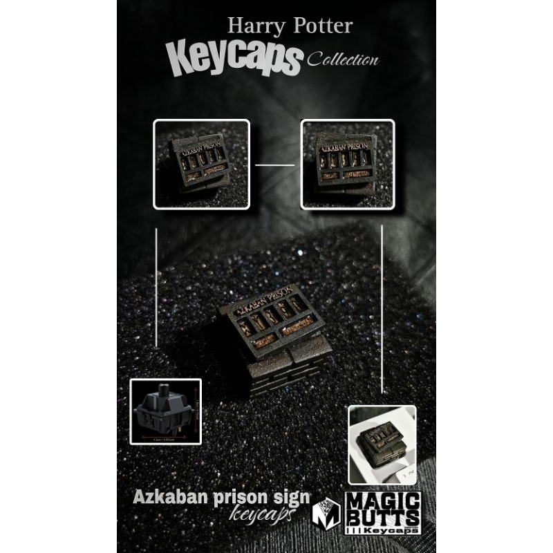 [ปุ่มคีย์บอร์ด] Keycaps Azkaban prison sign | Harry Potter ⚡ | Shopee ...