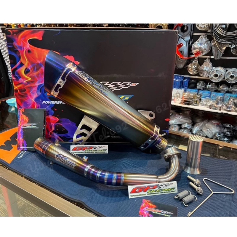 ท่อ GP Racing สีเงาเเท้ Forza / X-Max | Shopee Thailand