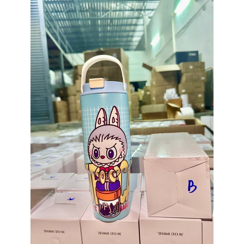 แก้วเยติLabubu แก้วLabubu แก้วลาบูบู้ สแตนเลส 890ml | Shopee Thailand