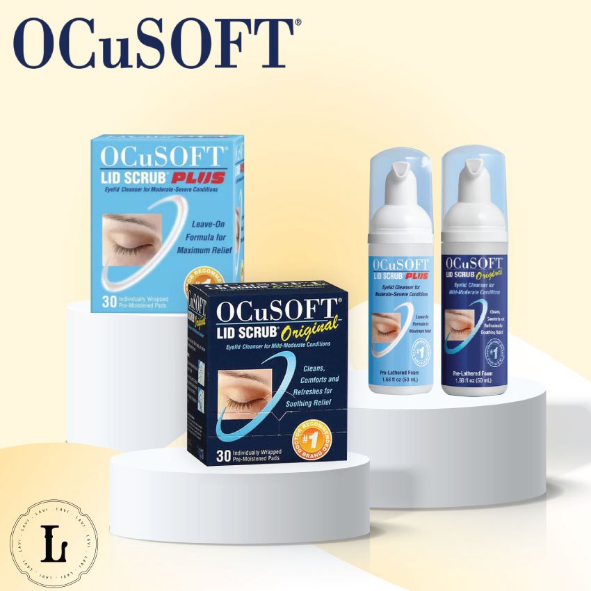 Ocusoft lid scrub original / Ocusoft lid scrub plus สำหรับทำความสะอาด ...