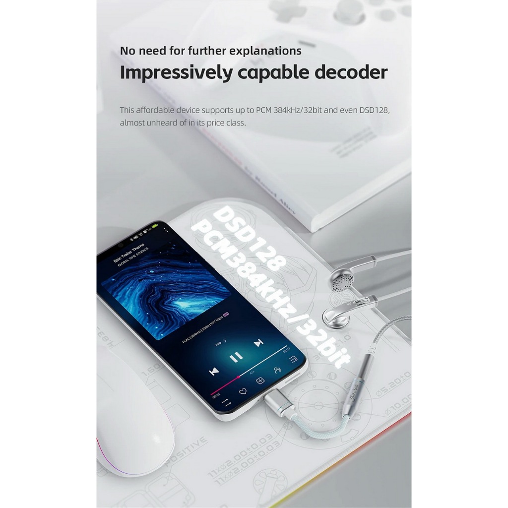 FiiO Jade Audio JA11 DAC/AMP หางหนู รองรับ 32bit/384kHz, DSD128, Hi-Res ...