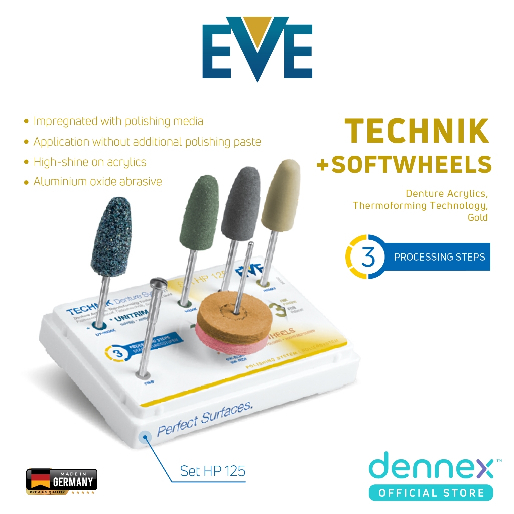 ชุดหัวขัด EVE DENTURE SYSTEM Set HP 125 By Dennex | Shopee Thailand