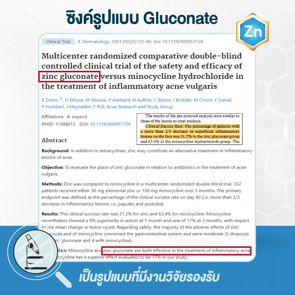 [ 1 ซอง ] MEDITA​ ZINC​ GLUCONATE 75​ mg​ ผลิตภัณฑ์เสริมอาหารเมดิต้า ซิงค์  21 แคปซูล - 4