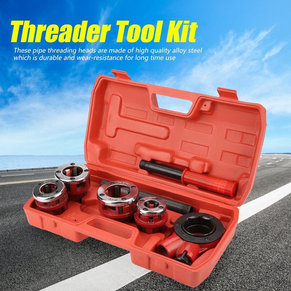 Dies Manual Plumber Pipe Threading Kit 1/2