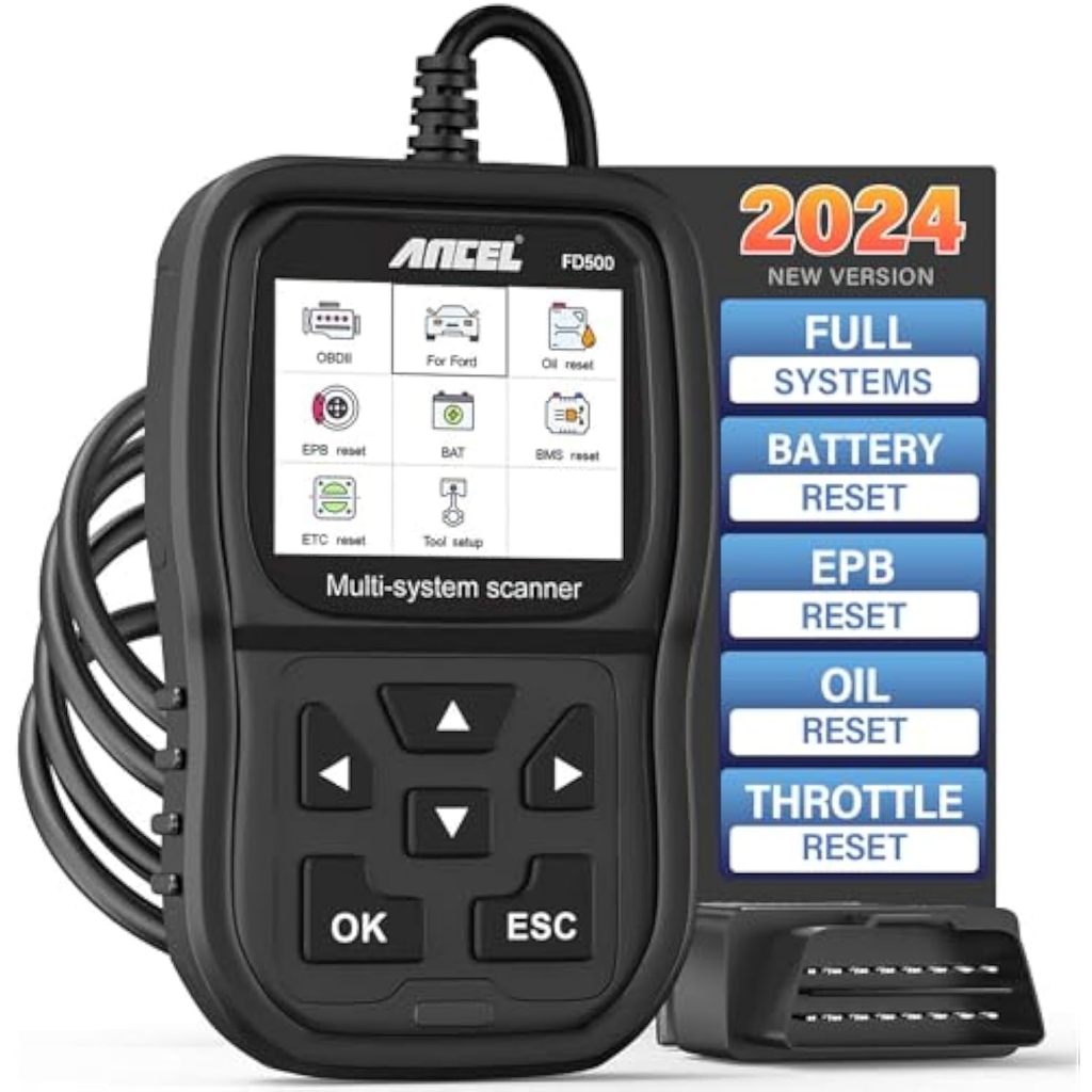ANCEL FD500 OBD2 Fordเครื่องสแกนเนอร์วินิจฉัยรถยนต์ การทดสอบระบบทั้งหมด ...