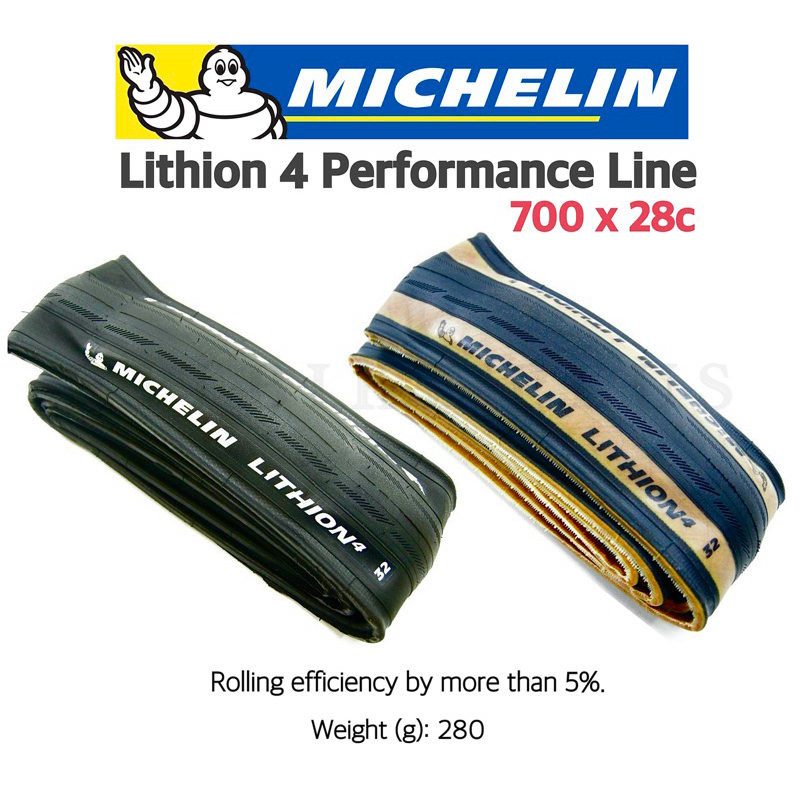 Pneu route 700 x 25 michelin lithion 2 noir renforce ts (25-622
