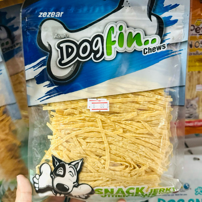 Dogfin 150g.ขนมปลาเส้นทาโร่ ขนมทานเล่นสุนัข แมว สัตว์ฟันแทะ ทาโร่ส้ม ทา ...