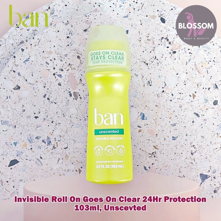 Bun - Invisible Roll-On Goes On Clear 24Hr Protection 103ml, Unscented ...
