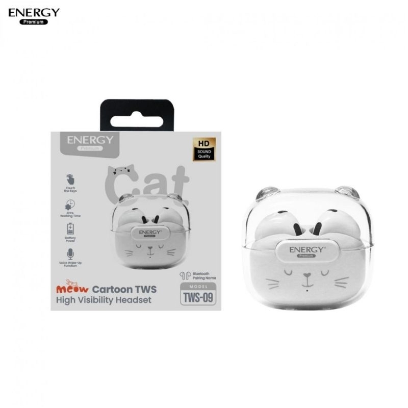 บลูทูธหูฟัง TWS09 - CAT : Bluetooth TWS 09 - Cat Ver 5.0 | Shopee Thailand