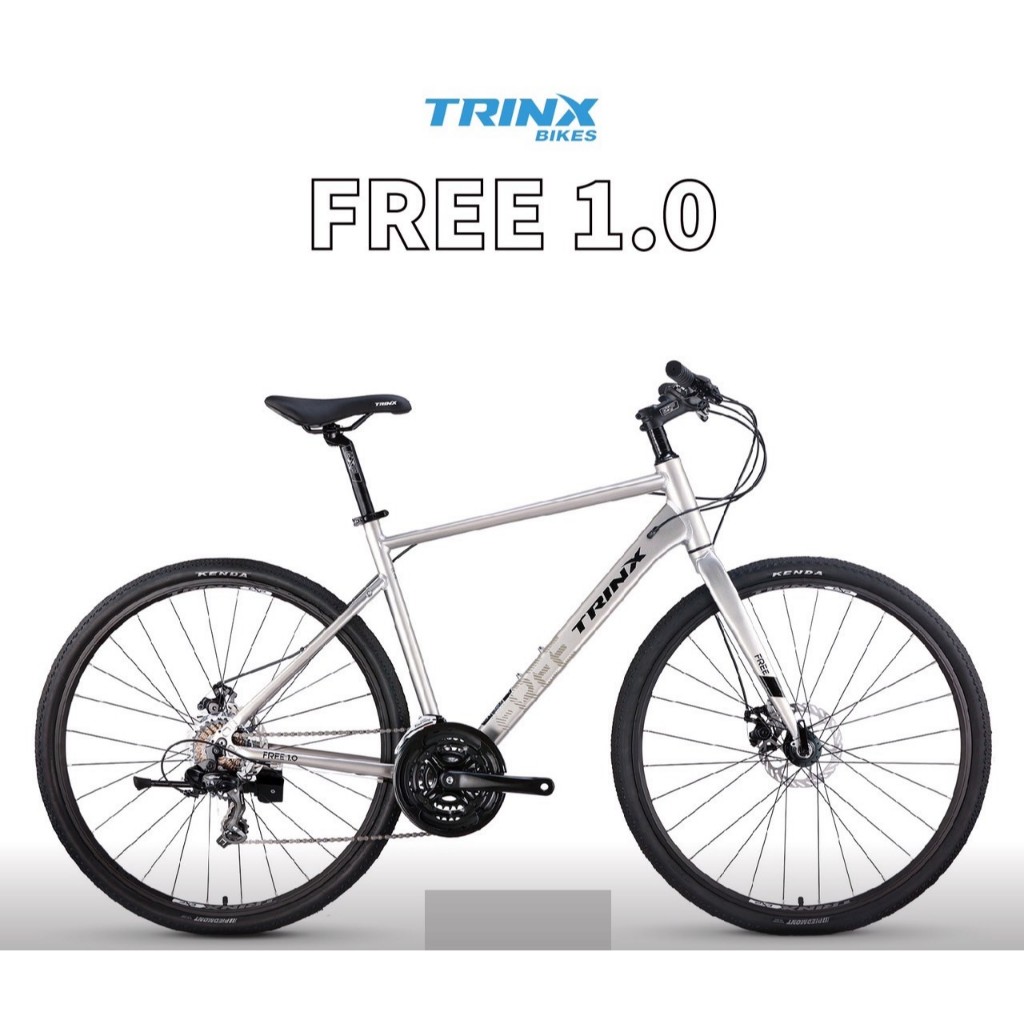 จักรยานไฮบริด TRINX รุ่น FREE1.0 ล้อ 700C เกียร์ 21สปีด เฟรมอลู NEW2024 ...