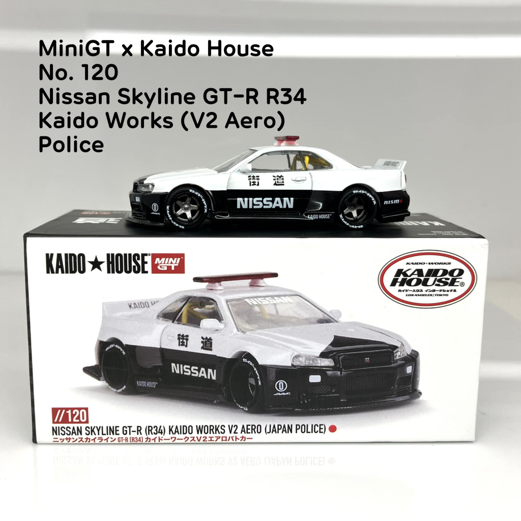 Mini GT x Kaido House No.120 Nissan Skyline GT-R R34 Kaido Works (V2 ...