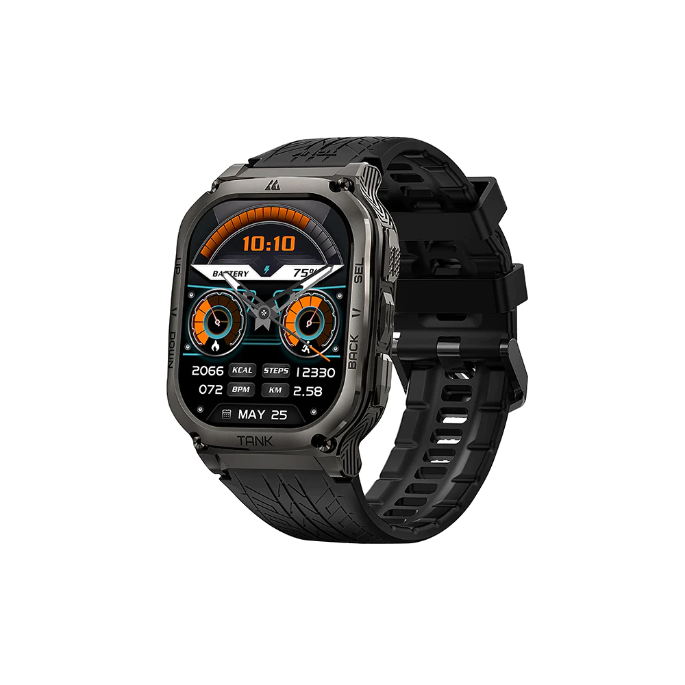 KOSPET TANK M3 สมาร์ทวอทช์ Bluetooth Calling AMOLED 1.96 นิ้ว กันน้ำ 5 ATM + IP69K -2Y