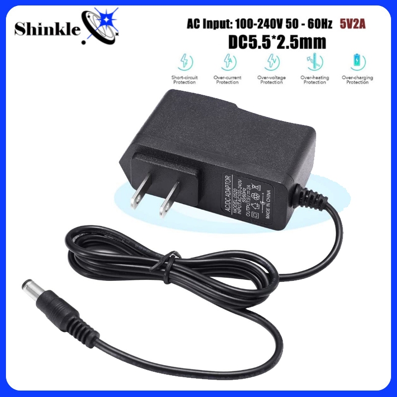 Alimentatore 5V 2A AC Alimentatore CA 5V 2A - Caricabatterie Con - Foto 2