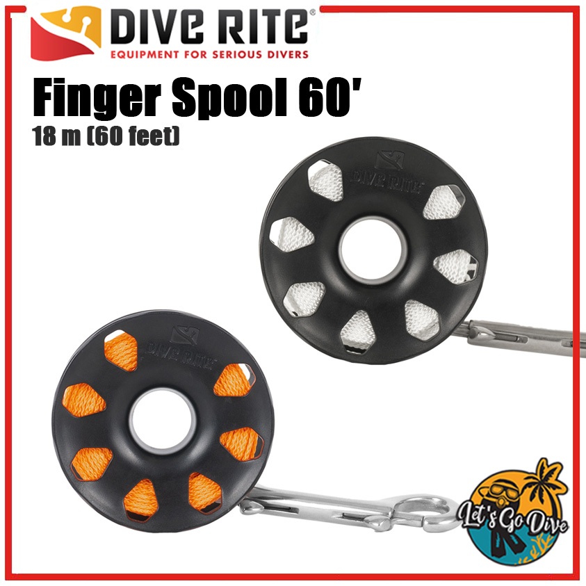 DIVE RITE - FINGER SPOOL REELS - รอกสำหรับดำน้ำ เพื่อนำทางหรือปล่อย SMB ...