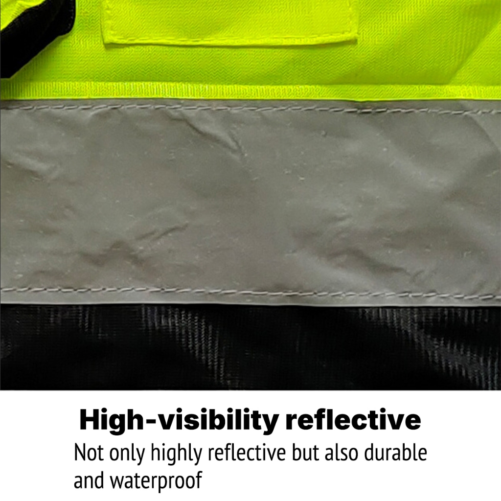 Reflective safety vest เสื้อกั๊กสะท้อนแสงเพื่อความปลอดภัยหลายกระเป๋า ...