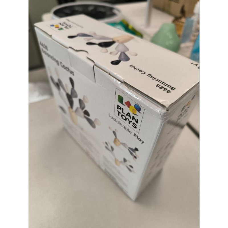 plantoys balancing cactus สีขาวเทาดำ special edition | Shopee Thailand