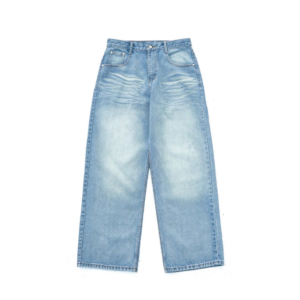 NWL23 Satan Santa 06 Baggy Pant Blue กางเกงขายาว