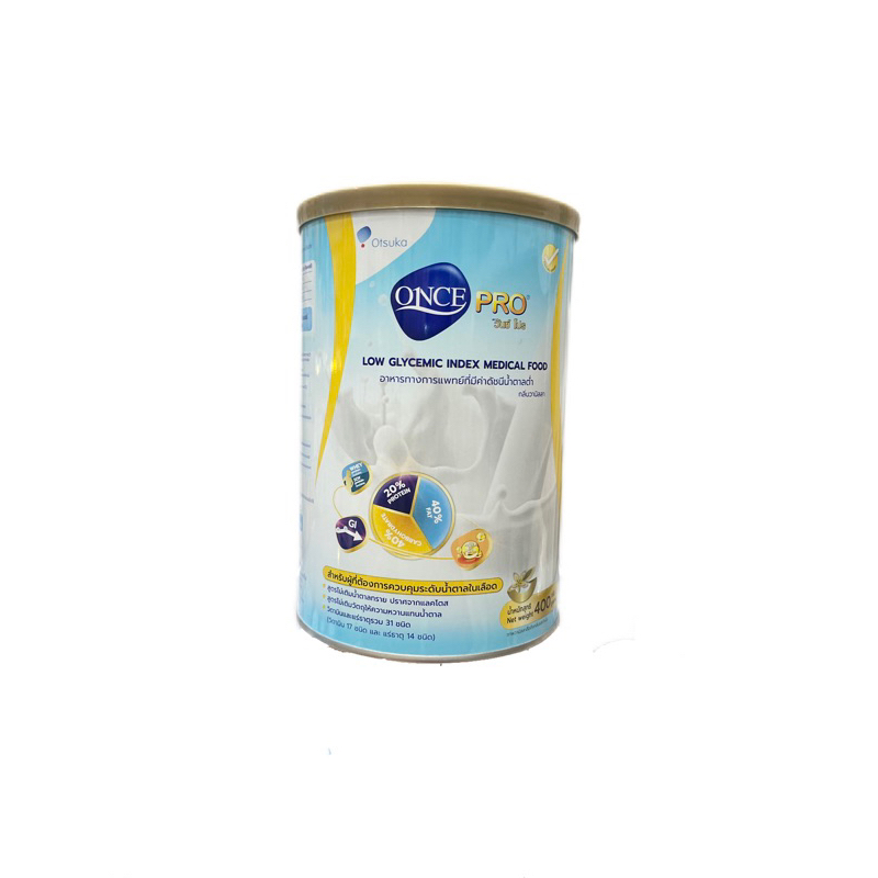 ONCE PRO อาหารทางการแพทย์ที่มีค่าดัชนีน้ำตาลต่ำ กลิ่นวานิลลา 400GM ...