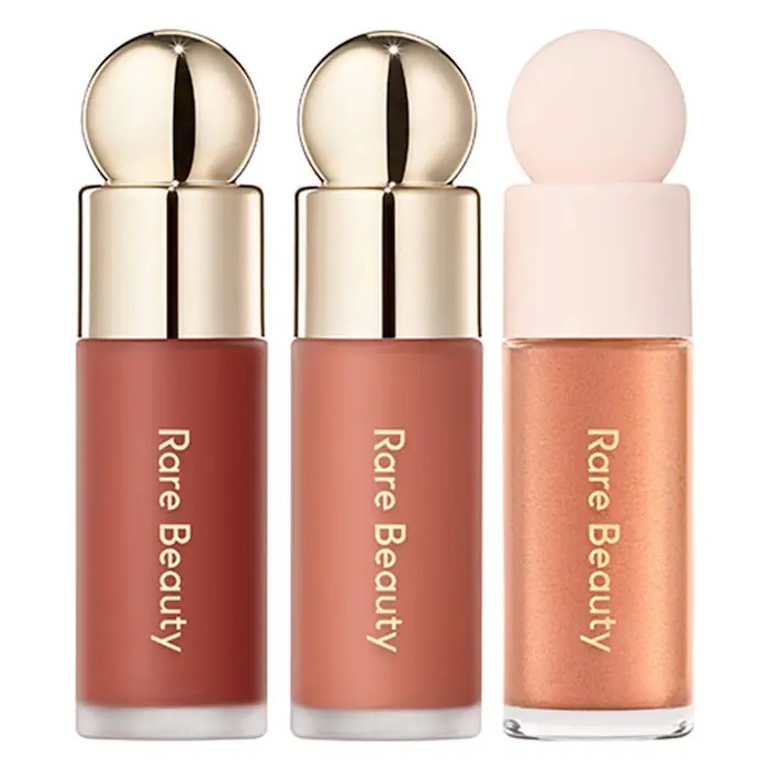 ✓✓ Rare Beauty Mini Blush and Luminize Trio Blush 2  Highlight 1 | Shopee Thailand