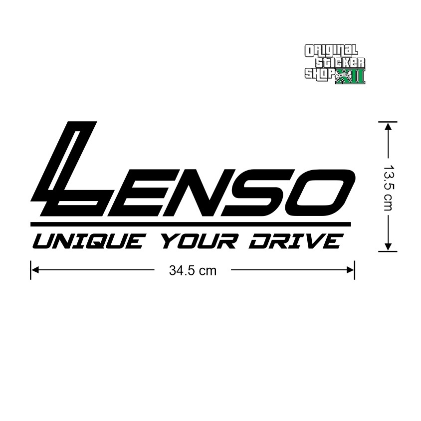 เลนโซ่ โลโก้สติ๊กเกอร์ติดรถ PVC กันน้ำ Lenso (1 คู่) Car รถยนต์ Sticker ...
