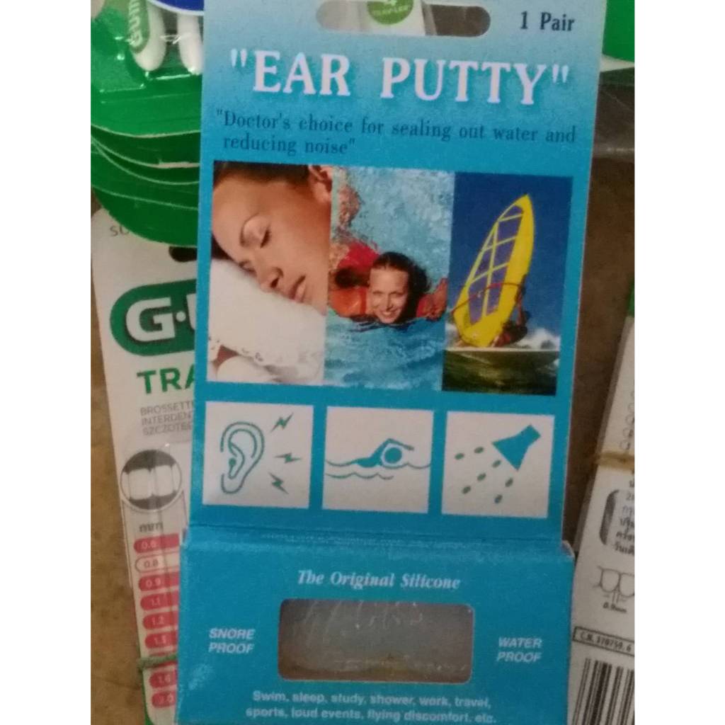 Ear putty ที่อุดหูกันเสียง กันเสียง กันน้ำ ใส่ว่ายน้ำได้ ที่อุดหู mack ...