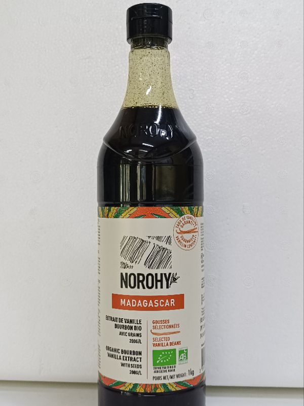 Norohy Halal Organic Madagascar Bourbon Vanilla Extract with seed - 1kg ...