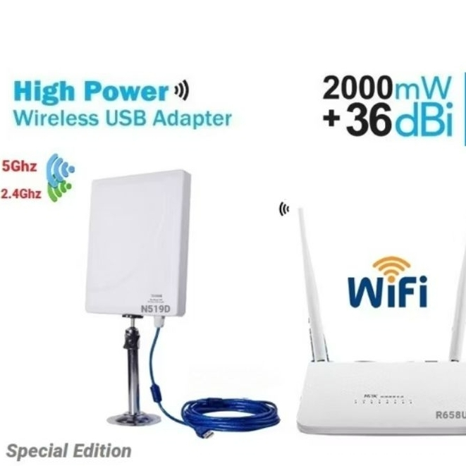 Router+USB Wifi 2.4G+5GHz 600Mbps ชุด ขยายสัญญาณ Wifi ระยะไกล รับ แล้ว ...