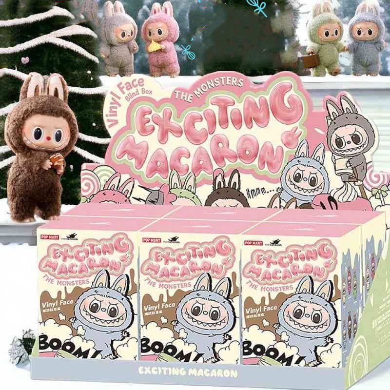 พร้อมส่ง Popmart ของแท้ ฟิกเกอร์ Labubu Heart Macaro Series toffee ...