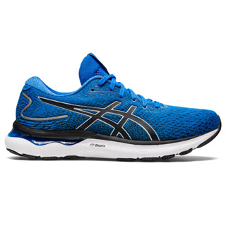 ASICS :  GEL-NIMBUS 24 MEN RUNNING ผู้ชาย รองเท้าวิ่ง ของแท้  ELECTRIC BLUE/PIEDMONT GREY