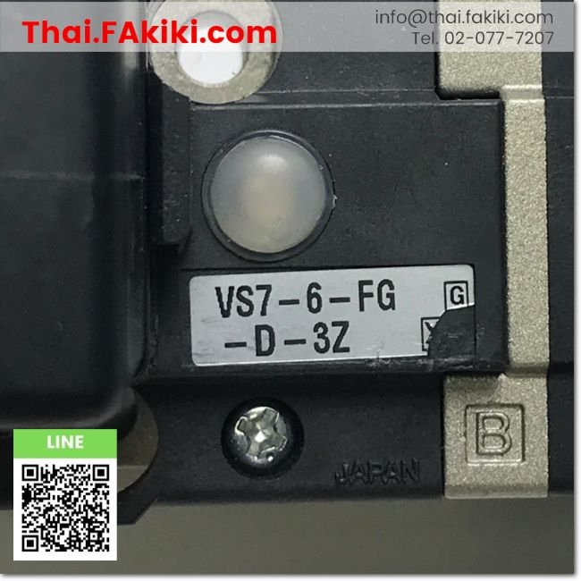 มือสองพร้อมส่ง-c-used-vs7-6-fg-d-3z-solenoid-valve-โซลินอยด์วาล์ว-สเปค-dc24v-smc-66-008-364