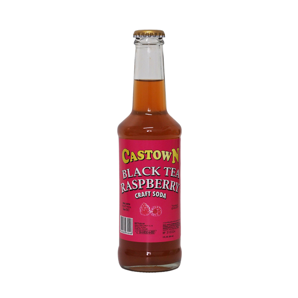 castown-craft-soda-น้ำอัดลม-คราฟต์-โซดา-คาสทาวน์-รส-เเบล็คที-ราสเบอร์รี่-ชาดำ-265-มล-1-ขวด