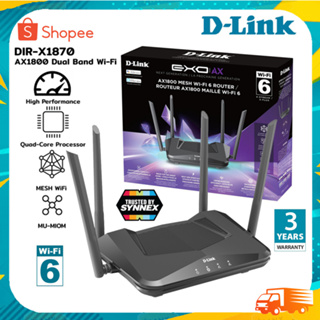 ROUTER (เราเตอร์) D-Link Smart AX1800 Wi-Fi 6 Router DIR-X1870