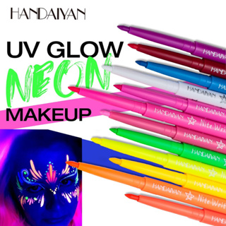 ปากกาสีแต่งหน้า / glow neon makeup / สีนีออนสีเรืองแสง