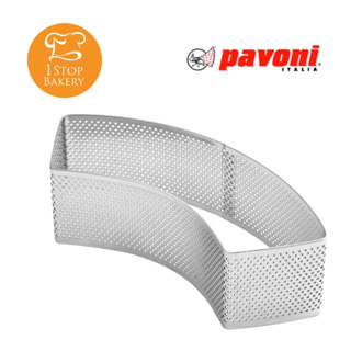 Pavoni XF56F Micro perforated steel bands by Johan Martin Mezzaluna shape 157x50xh 45 mm / ริงค์ทาร์ต