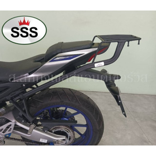 Rear Rack แร็คหลัง แร็คท้าย SSS ตะแกรงท้าย ตะแกรงหลัง YAMAHA R15M (2022-2023)  เหล็กหนา แข็งแรง ขนาด กว้าง 8.5 นิ้ว ยาว