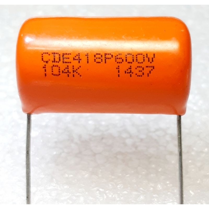 CDE 418P 0.1uf 104k 100nf 600v Polyester Film/Foil Capacitor ตัวเก็บ ...