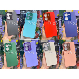 เคสกำมะหยี่สีพื้น ขอบโครเมียม✨สำหรับรุ่น Realme C51📮📸รูปตัวอย่าง📸สินค้าพร้อมส่งในไทย🚚🚛🚲