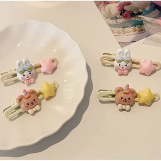 กิ๊บติดผมลายการ์ตูนน่ารักกระต่ายและหมีสไตล์สาวเกาหลี hairpin cute cartoons