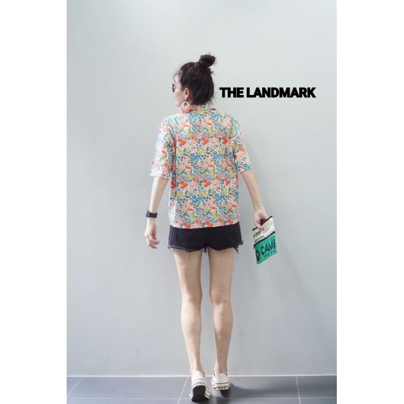 ทักก่อนสั่ง-เสื้อเชิ้ต-อก42-ผ้าคอตตอนพิมพ์ลาย-thelandmark