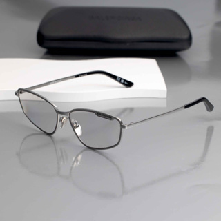 แว่นกันแดด BALENCIAGA รุ่น BB0277S 004 SIZE 60 MM. (RUTHENIUM-RUTHENIUM-GREY)