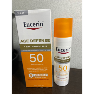 🌈พร้อมส่งจ้า🌈 Eucerin Face Sunscreen Lotion SPF 50 Age Defense 75ml.