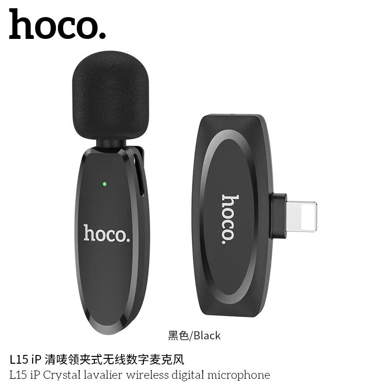hoco-รุ่น-l15-wireless-digital-microphone-ไมค์ไวเลทไร้สาย-เสียงชัด-แท้พร้อมส่ง-050966tp