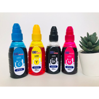 หมึกเติม EPSON 4 สี เติม EPSON  ได้ทุกรุ่น ขนาด 100 ml