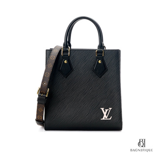 LV SAC PLAT BB BLACK STRAP BROWN MONOGRAM EPI GHW