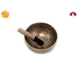 ขันทิเบตแฮนด์เมด ขนาด18.8ซม. น้ำหนัก936กรัม ชามทำสมาธิแฮนด์เมด Tibetan Handmade Singing Bowl