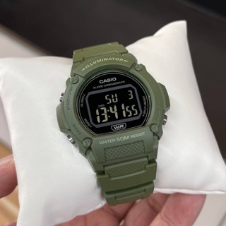 🎁CASIO STANDARD W-219HC-3B ของแท้ 100% พร้อมส่ง ประกัน 1 ปี