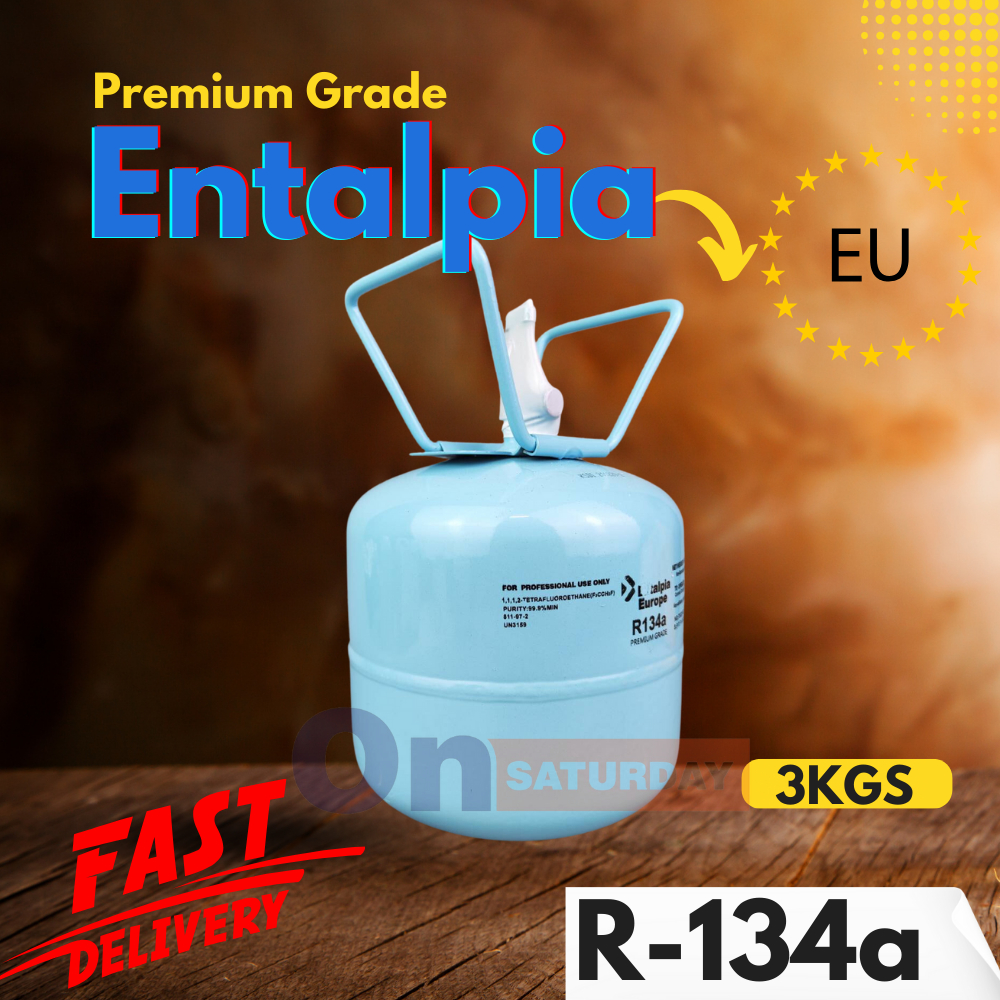 น้ำยาแอร์-r-134a-แบรนด์-entalpia-บรรจุน้ำยา-3-กก-ของแท้ยุโรป-มาตรฐานระดับสากล