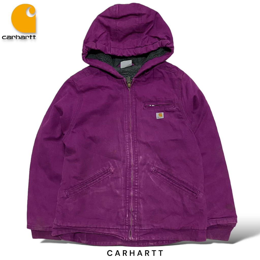 carhartt-hooded-jacket-มือสอง-งานผ้าหนาสีสวยตามภาพ